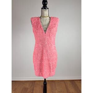 Elegant Pink Mini Dress